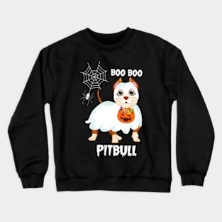 Boo Boo Pitbull Halloween T-shirts Crewneck Sweatshirt